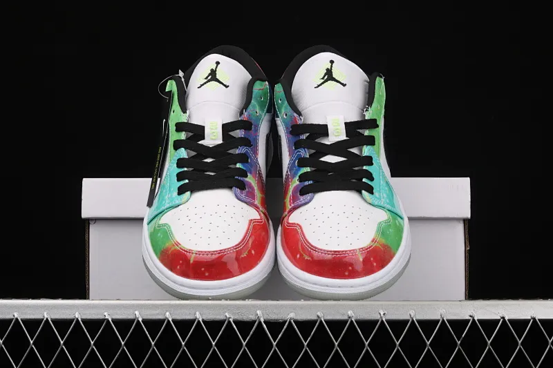 All categories Air Jordan Jordan series basketball shoes Air Jordan 1 Low Air Jordan 1 Low Multicolor AJ1 Joe 1 Galaxy low-top casual sports shoes CW7310-909